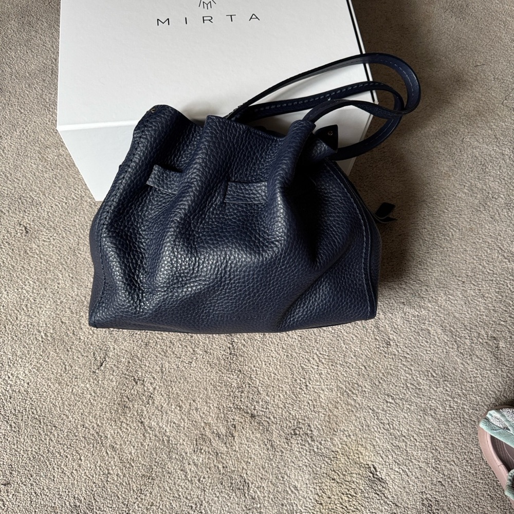 Plinio Visona Navy Blue Satchel